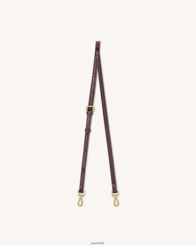 JW PEI correa para mini solapa cocodrilo marrón Correa 26446P249