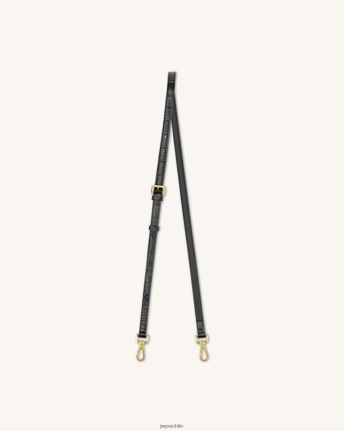 JW PEI correa para mini solapa cocodrilo negro Correa 26446P250