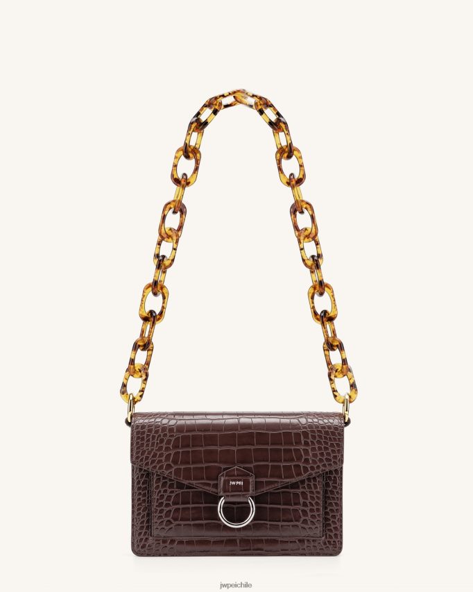 JW PEI mya correa de cadena de acrílico carey Correa 26446P253