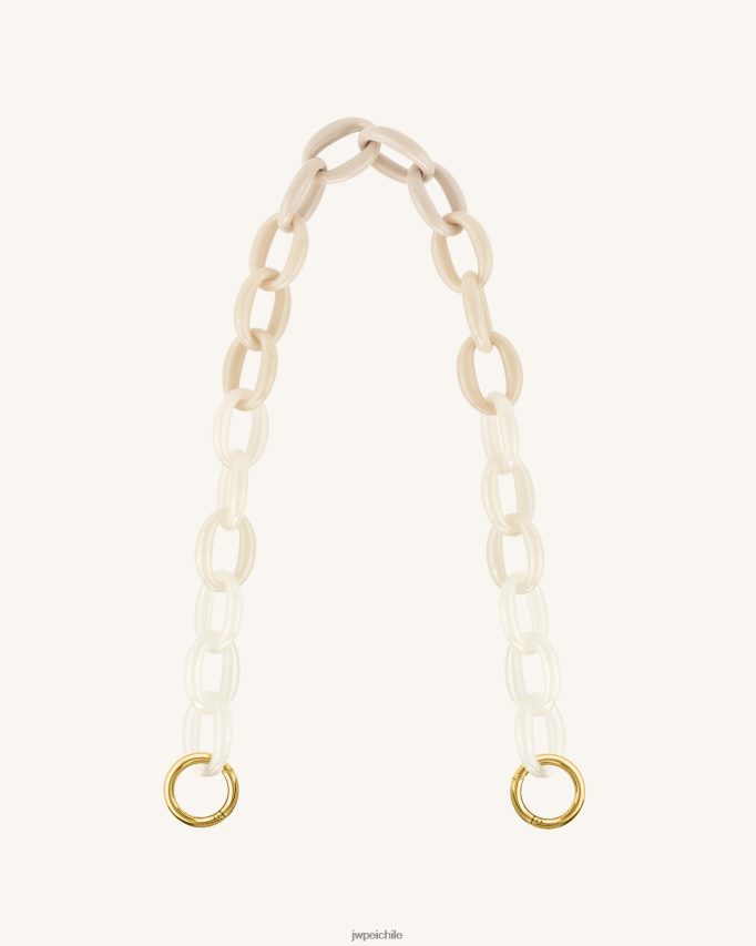 JW PEI mya correa de cadena de acrílico degradado Marfil Correa 26446P264