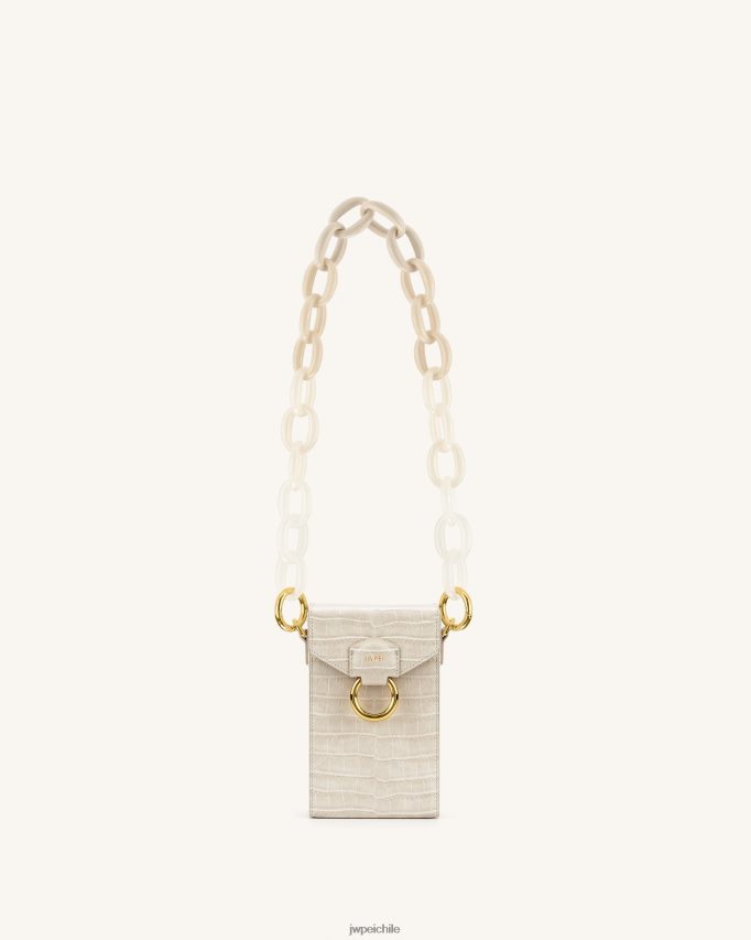 JW PEI mya correa de cadena de acrílico degradado Marfil Correa 26446P264