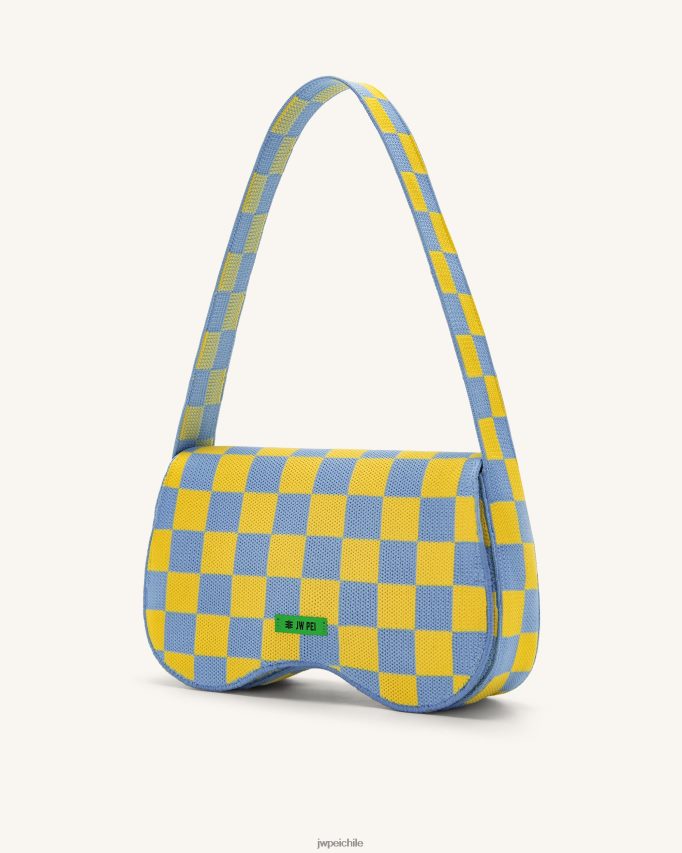 JW PEI bolsa de hombro becci de punto hielo y amarillo bolsa de hombro 26446P113