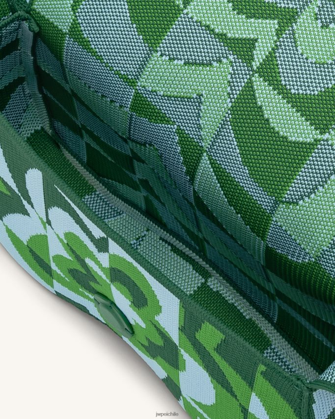 JW PEI bolsa de hombro becci de punto verde oscuro y verde y hielo bolsa de hombro 26446P114