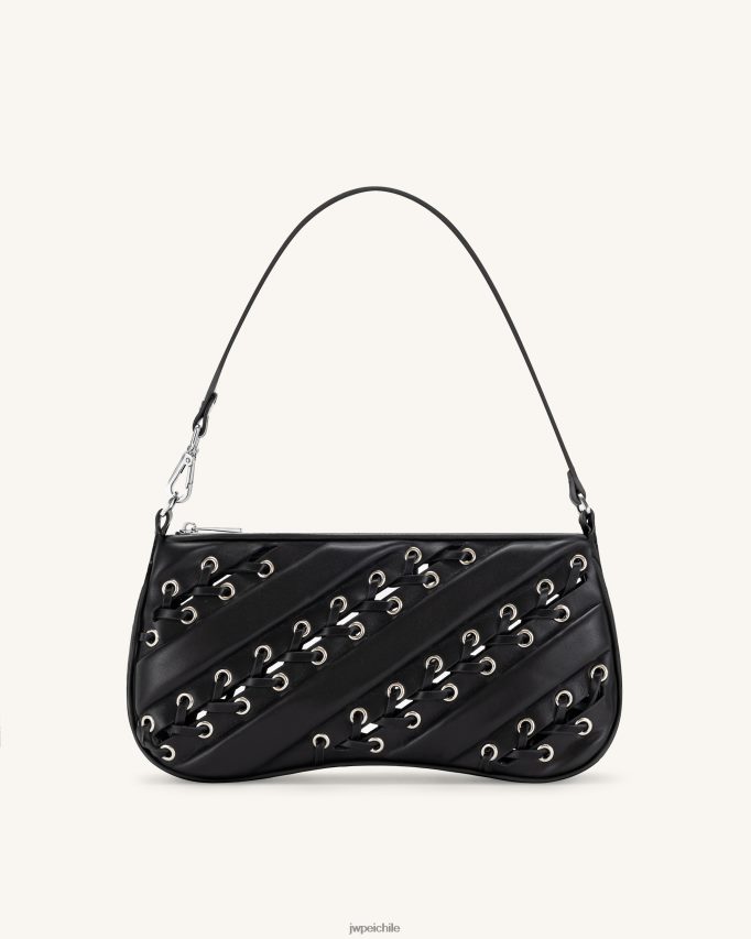 JW PEI bolsa de hombro con tiras eva negro bolsa de hombro 26446P129
