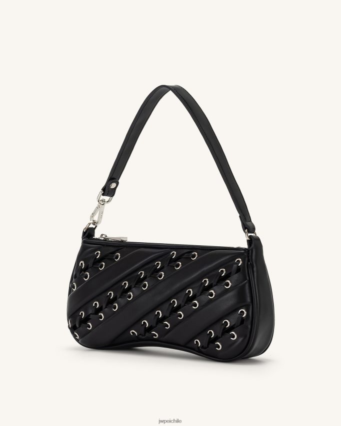 JW PEI bolsa de hombro con tiras eva negro bolsa de hombro 26446P129