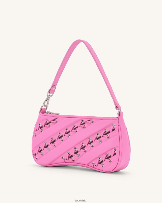 JW PEI bolsa de hombro con tiras eva rosa bolsa de hombro 26446P128