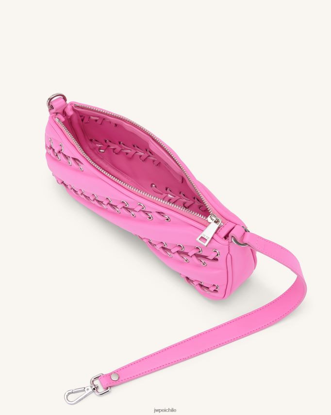 JW PEI bolsa de hombro con tiras eva rosa bolsa de hombro 26446P128