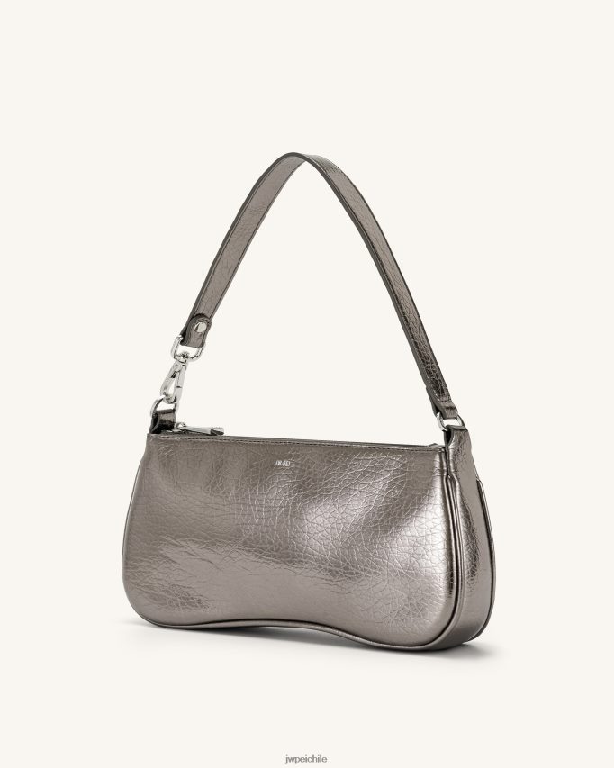 JW PEI bolsa de hombro eva metalizada gris bolsa de hombro 26446P134