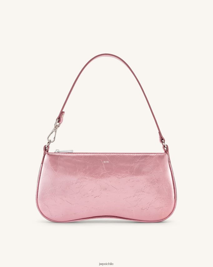 JW PEI bolsa de hombro eva metalizada rosa bolsa de hombro 26446P133