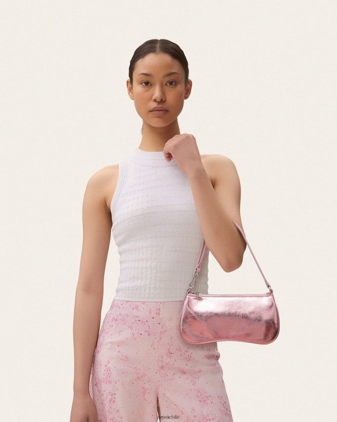 JW PEI bolsa de hombro eva metalizada rosa bolsa de hombro 26446P133