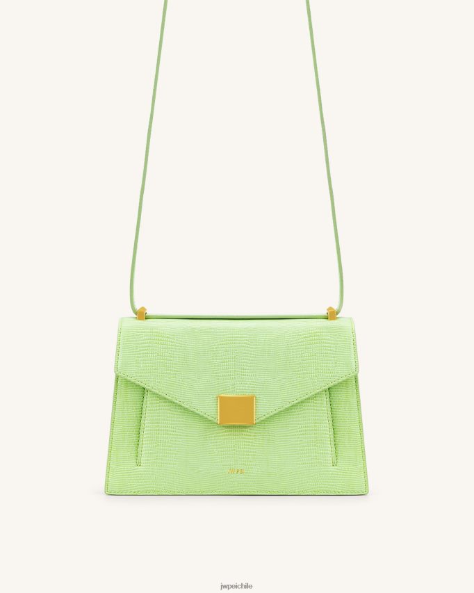 JW PEI bolsa de liliana lagarto verde lima bolsa de hombro 26446P87
