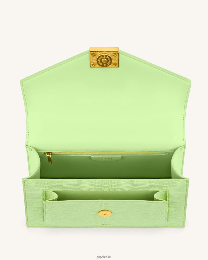 JW PEI bolsa de liliana lagarto verde lima bolsa de hombro 26446P87