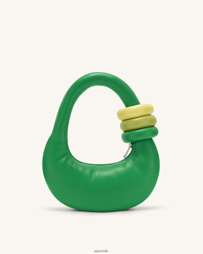 JW PEI bolso de hombro ábaco Pasto verde bolsa de hombro 26446P118