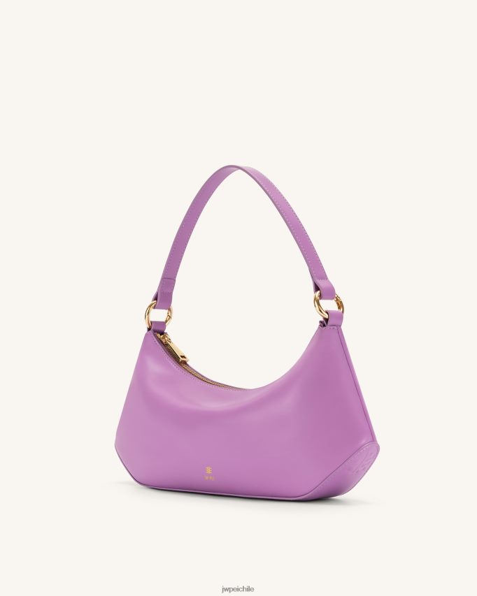 JW PEI bolso de hombro con diseño de lirio lavanda púrpura bolsa de hombro 26446P88