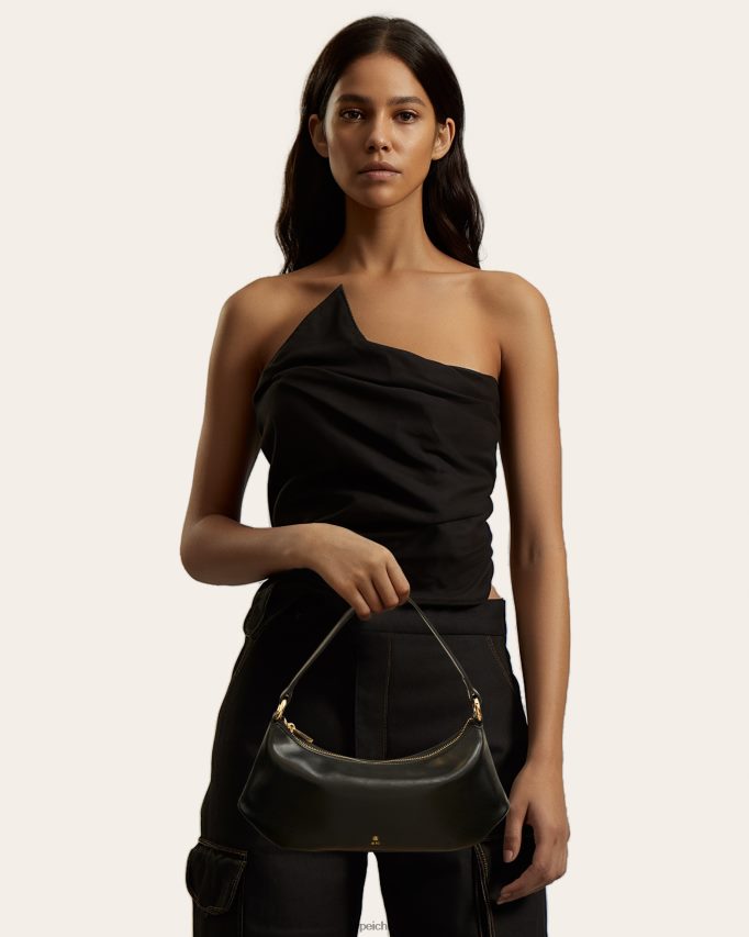 JW PEI bolso de hombro con diseño de lirio negro bolsa de hombro 26446P68