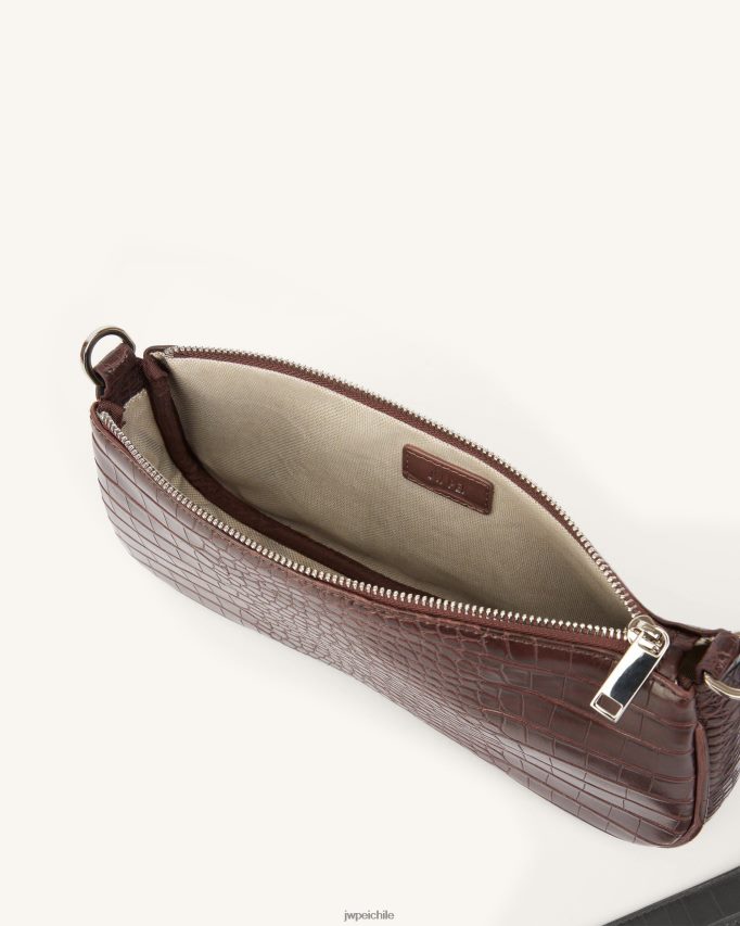 JW PEI bolso de hombro eva cocodrilo marrón bolsa de hombro 26446P64