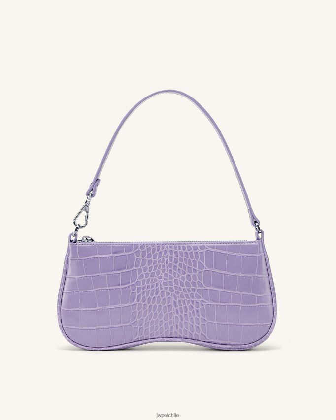JW PEI bolso de hombro eva cocodrilo morado bolsa de hombro 26446P91