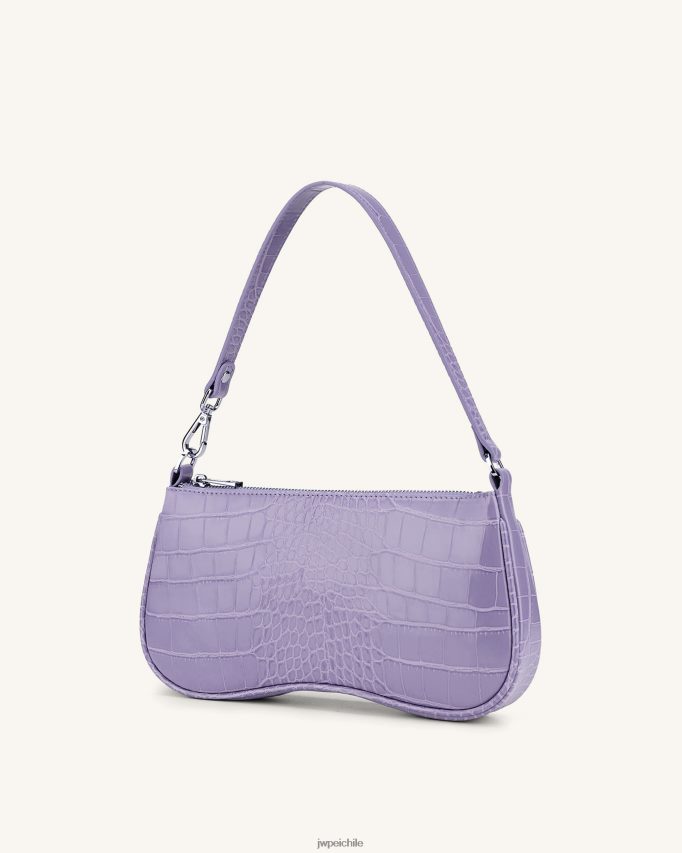 JW PEI bolso de hombro eva cocodrilo morado bolsa de hombro 26446P91