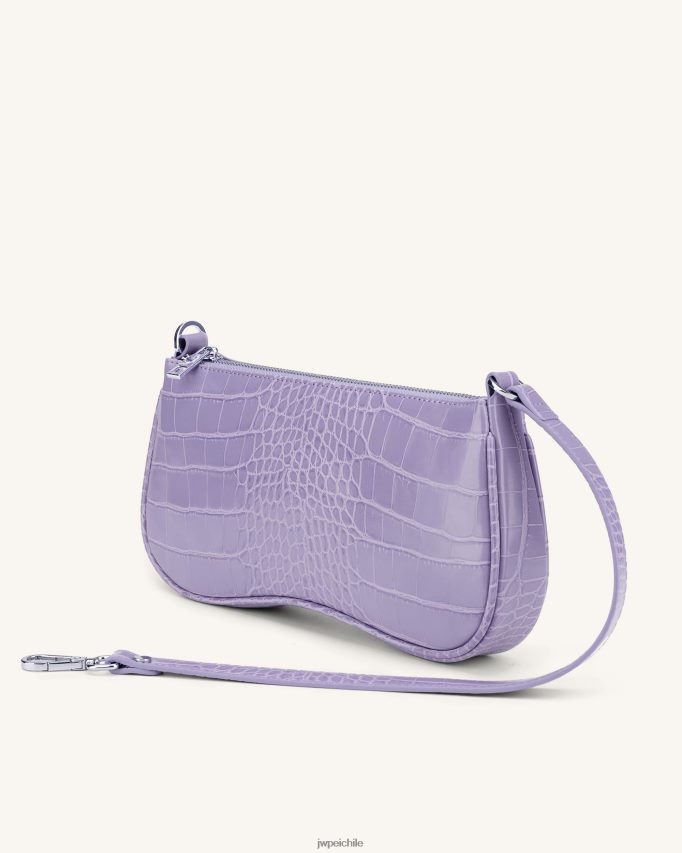 JW PEI bolso de hombro eva cocodrilo morado bolsa de hombro 26446P91