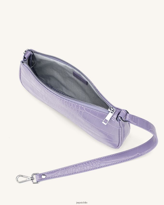 JW PEI bolso de hombro eva cocodrilo morado bolsa de hombro 26446P91