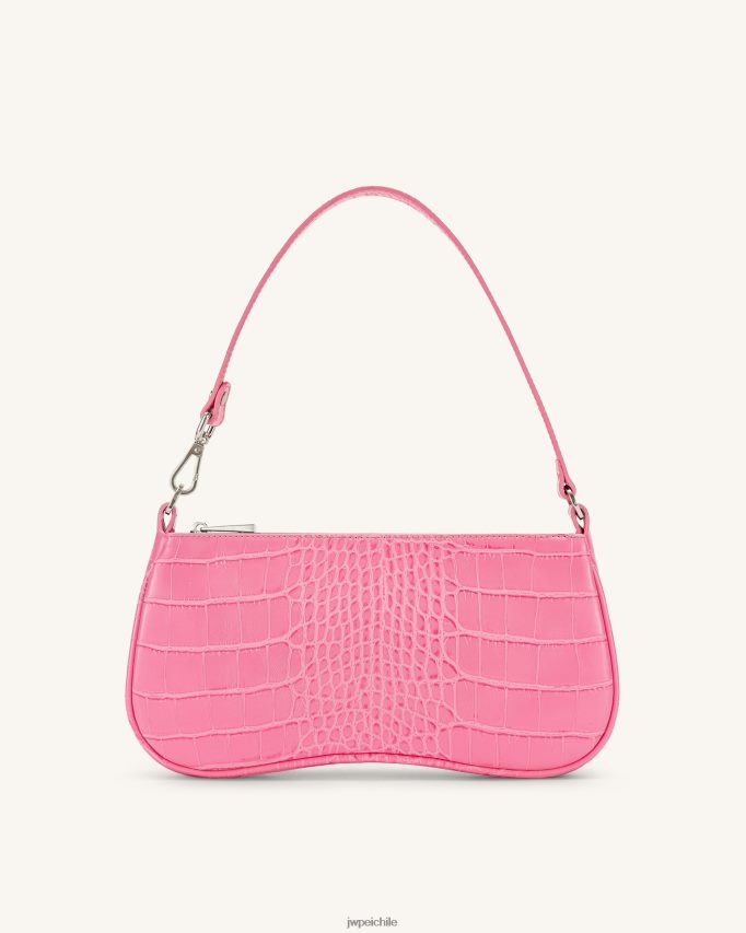JW PEI bolso de hombro eva cocodrilo rosa fuerte bolsa de hombro 26446P131