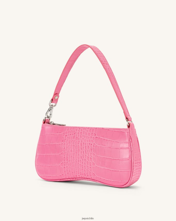 JW PEI bolso de hombro eva cocodrilo rosa fuerte bolsa de hombro 26446P131