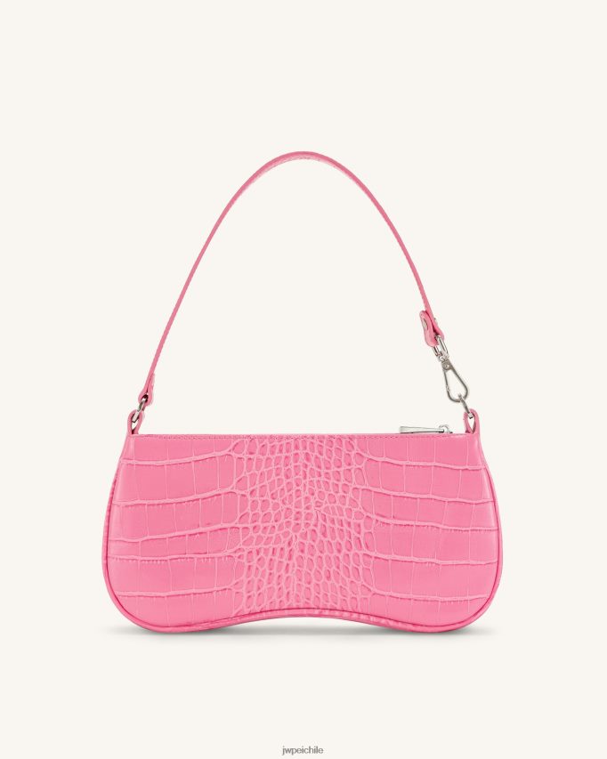 JW PEI bolso de hombro eva cocodrilo rosa fuerte bolsa de hombro 26446P131