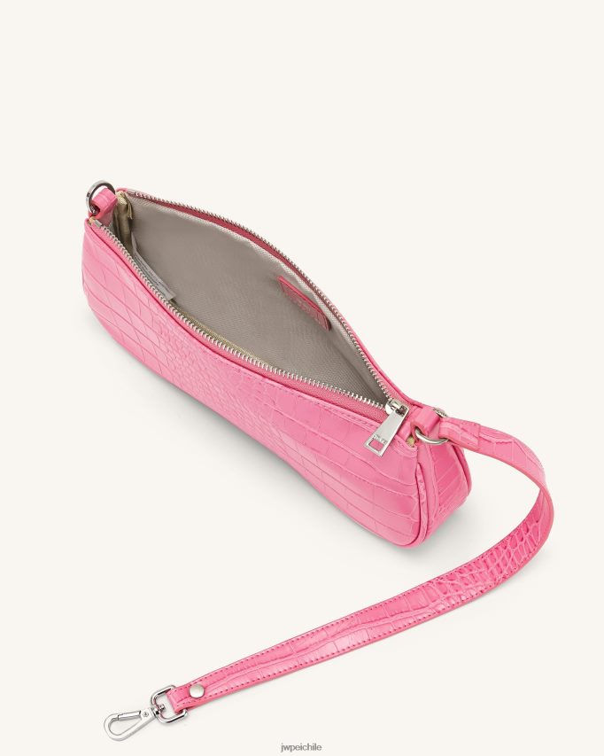 JW PEI bolso de hombro eva cocodrilo rosa fuerte bolsa de hombro 26446P131