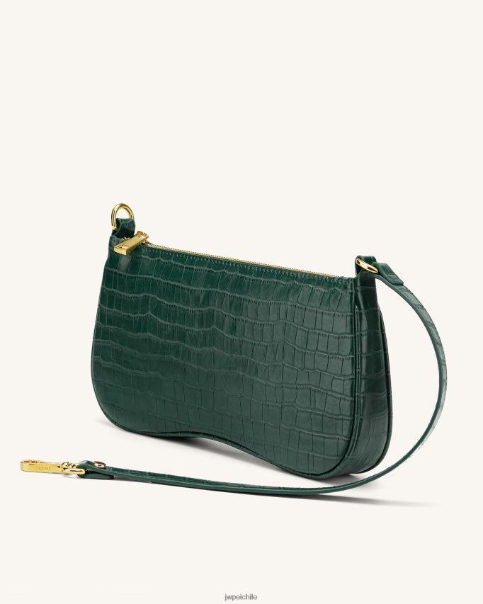JW PEI bolso de hombro eva cocodrilo verde oscuro bolsa de hombro 26446P89