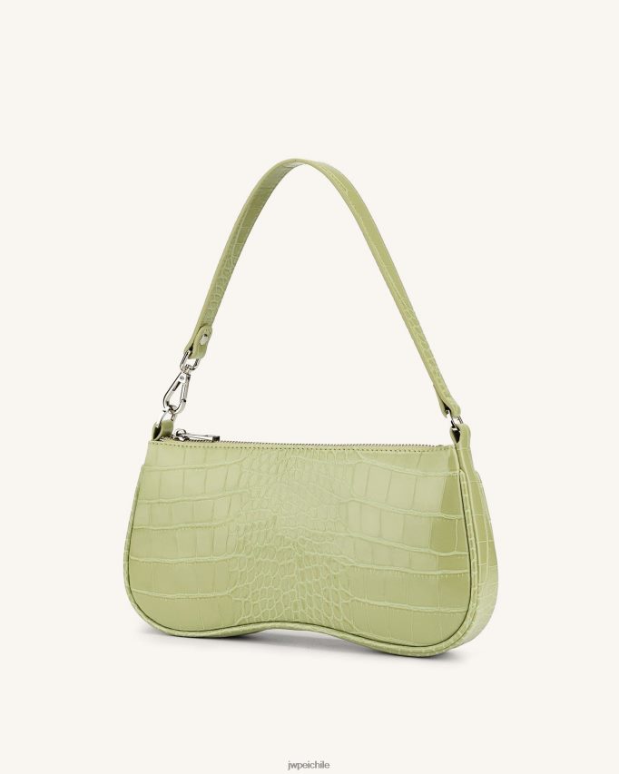 JW PEI bolso de hombro eva cocodrilo verde salvia bolsa de hombro 26446P65