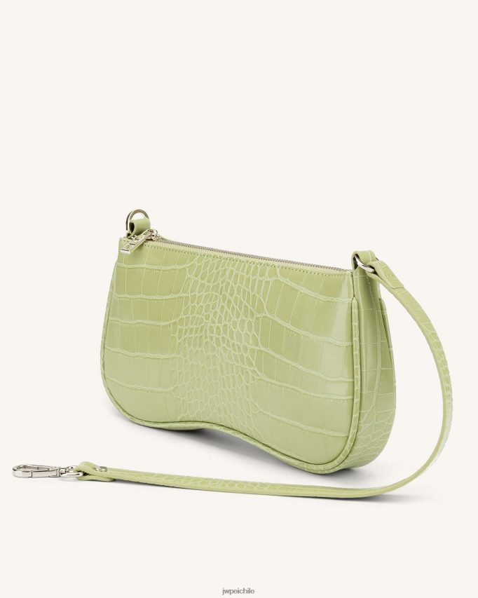 JW PEI bolso de hombro eva cocodrilo verde salvia bolsa de hombro 26446P65