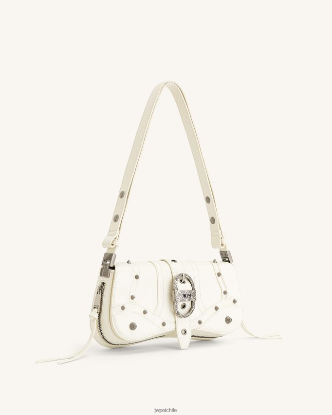 JW PEI bolso de hombro joy aplastado blanco bolsa de hombro 26446P160