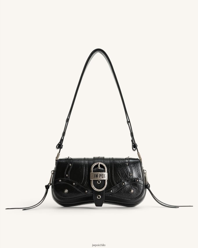 JW PEI bolso de hombro joy aplastado negro bolsa de hombro 26446P159