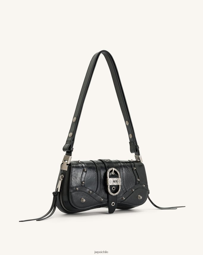 JW PEI bolso de hombro joy aplastado negro bolsa de hombro 26446P159