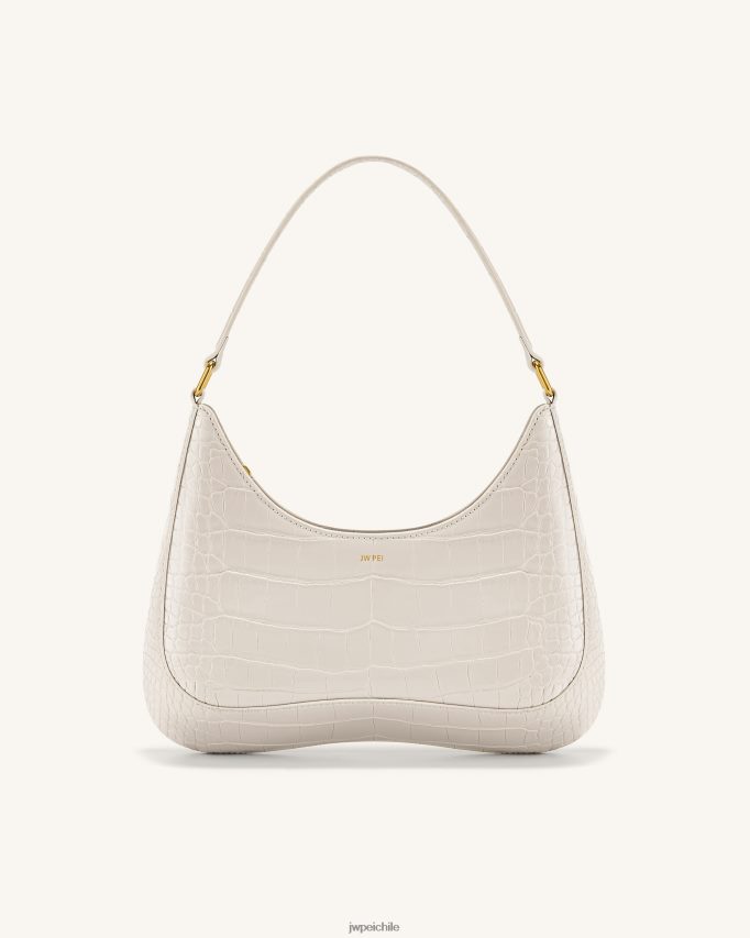JW PEI bolso de hombro rubí cocodrilo blanco bolsa de hombro 26446P78