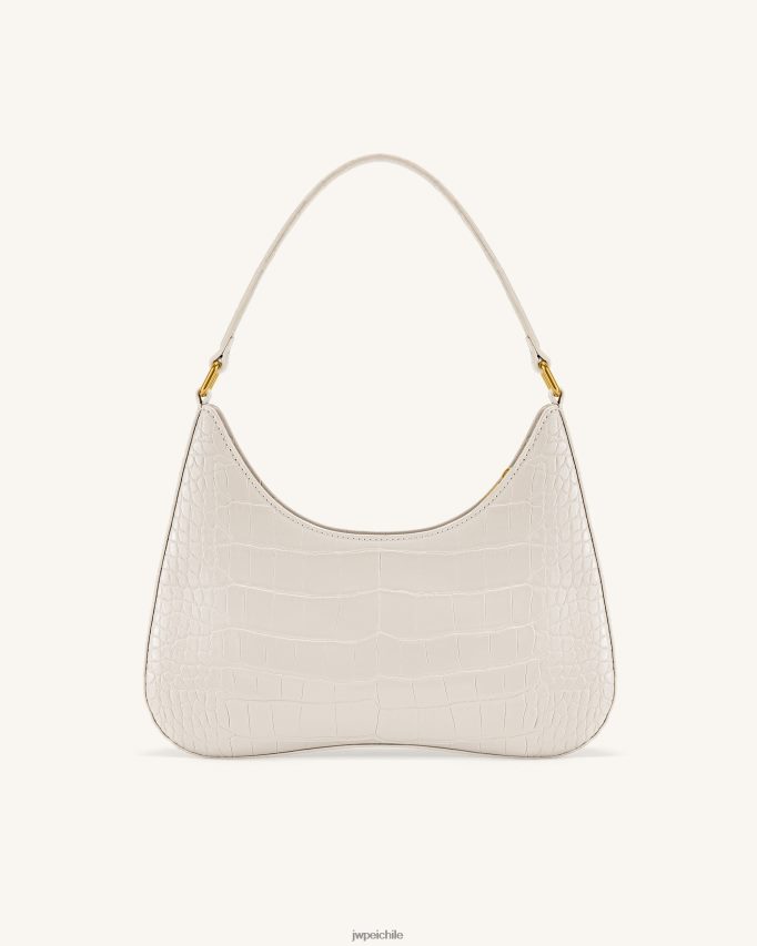 JW PEI bolso de hombro rubí cocodrilo blanco bolsa de hombro 26446P78