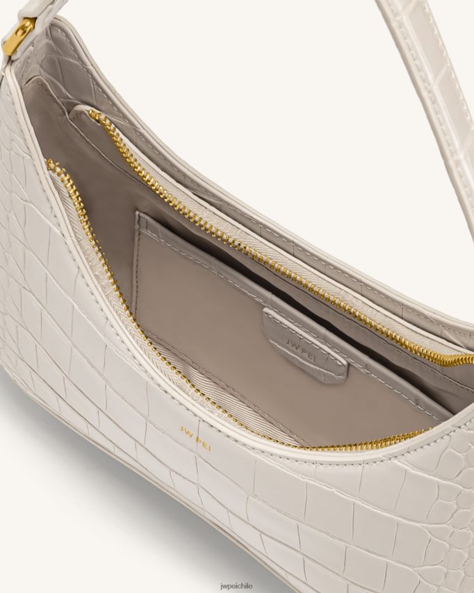 JW PEI bolso de hombro rubí cocodrilo blanco bolsa de hombro 26446P78