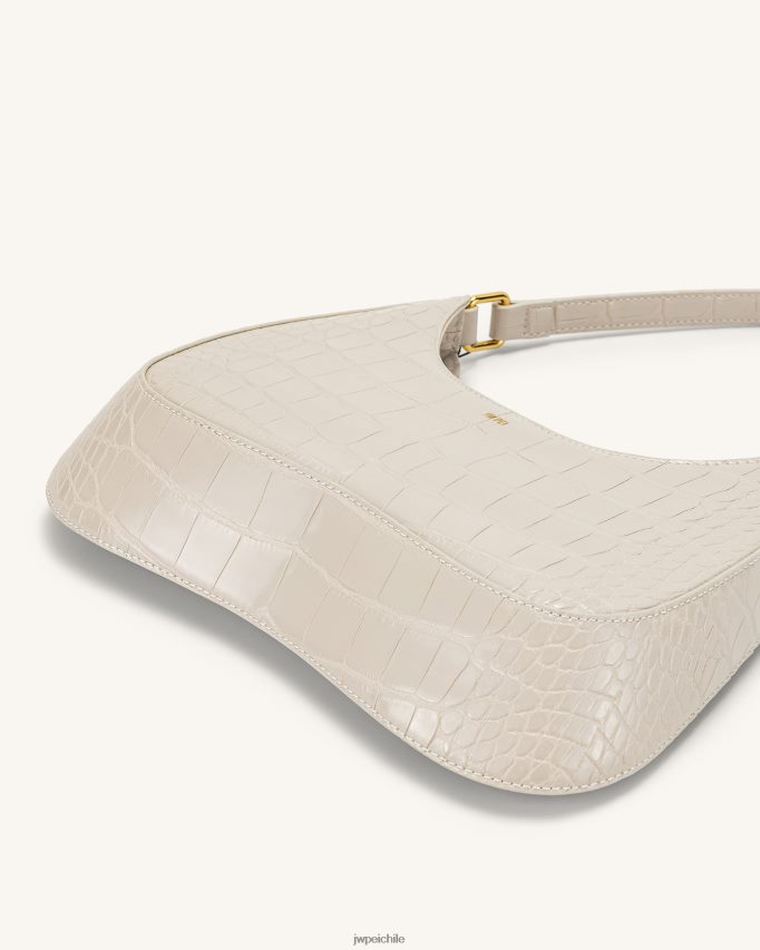 JW PEI bolso de hombro rubí cocodrilo blanco bolsa de hombro 26446P78