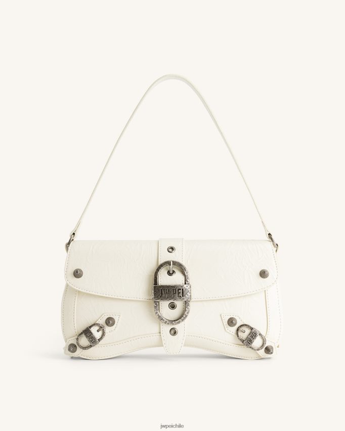 JW PEI bolso de hombro sia aplastado blanco bolsa de hombro 26446P163