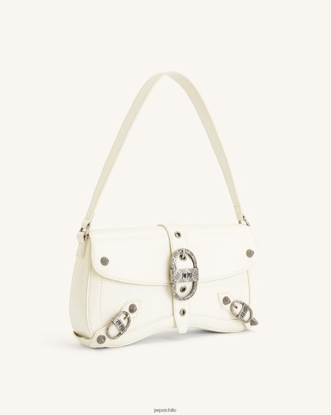 JW PEI bolso de hombro sia aplastado blanco bolsa de hombro 26446P163