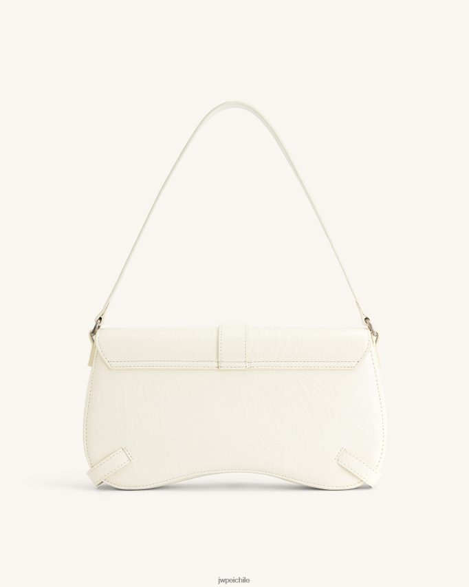 JW PEI bolso de hombro sia aplastado blanco bolsa de hombro 26446P163