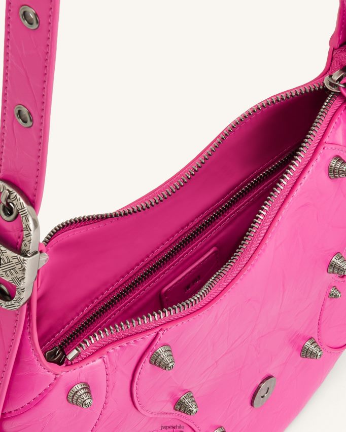 JW PEI bolso de hombro tessa aplastado Rosa brillante bolsa de hombro 26446P157