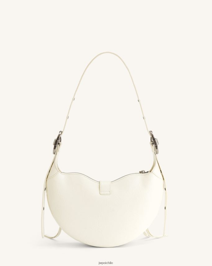 JW PEI bolso de hombro tessa aplastado blanco bolsa de hombro 26446P155