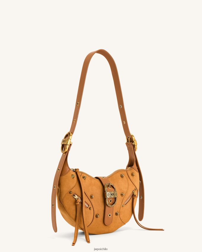 JW PEI bolso de hombro tessa de ante camello bolsa de hombro 26446P169