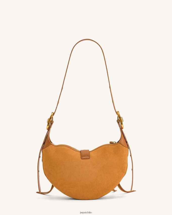 JW PEI bolso de hombro tessa de ante camello bolsa de hombro 26446P169