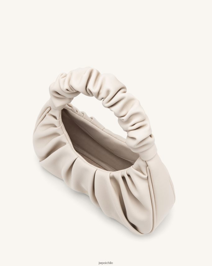 JW PEI bolso de mano gabbi fruncido Marfil bolsa de hombro 26446P54