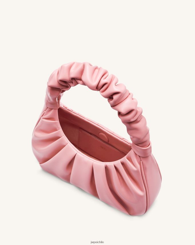 JW PEI bolso de mano gabbi fruncido almendra coralina bolsa de hombro 26446P83