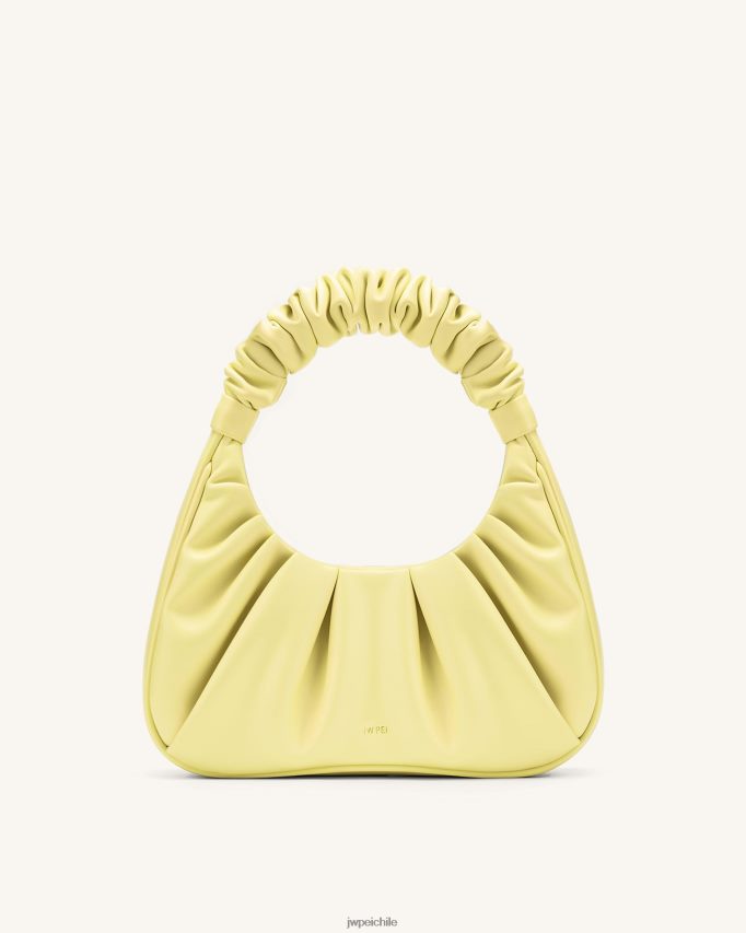 JW PEI bolso de mano gabbi fruncido amarillo claro bolsa de hombro 26446P70