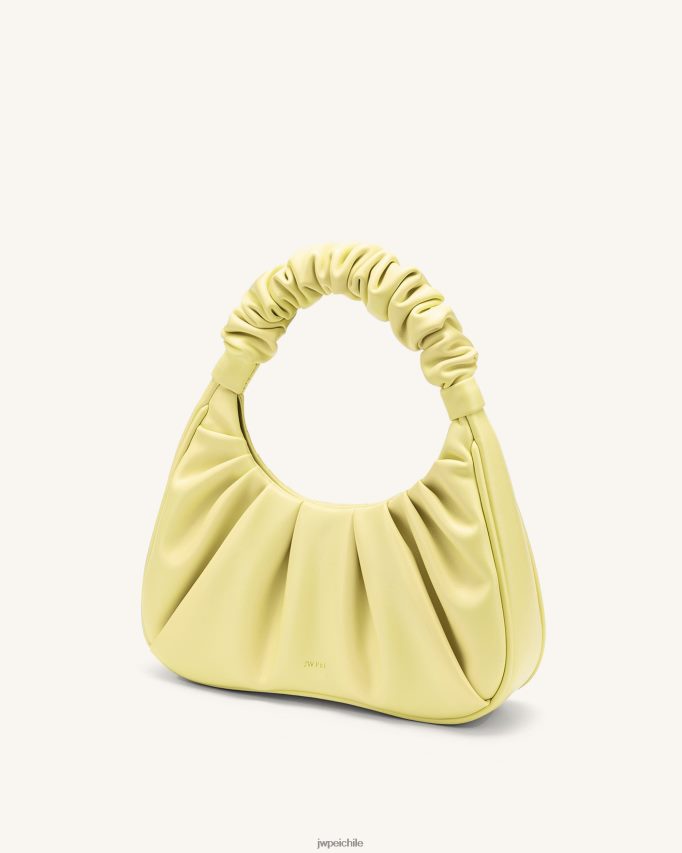 JW PEI bolso de mano gabbi fruncido amarillo claro bolsa de hombro 26446P70