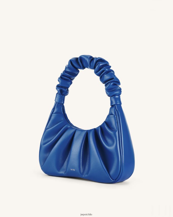 JW PEI bolso de mano gabbi fruncido azul clásico bolsa de hombro 26446P85